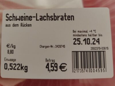 Schweine-Lachsbraten