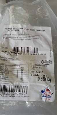 Jambonneau cuit supérieur avec os