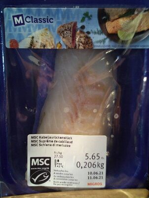 MSC Suprême de cabillaud