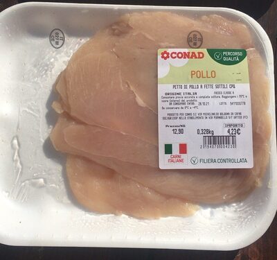 Petto di pollo a fette sottili cpq