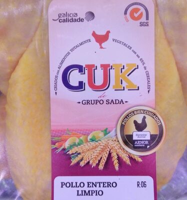 Pollo entero cuk front packaging