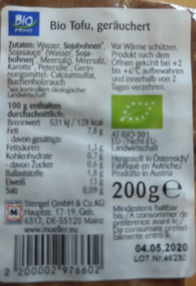Unknown ingredients label