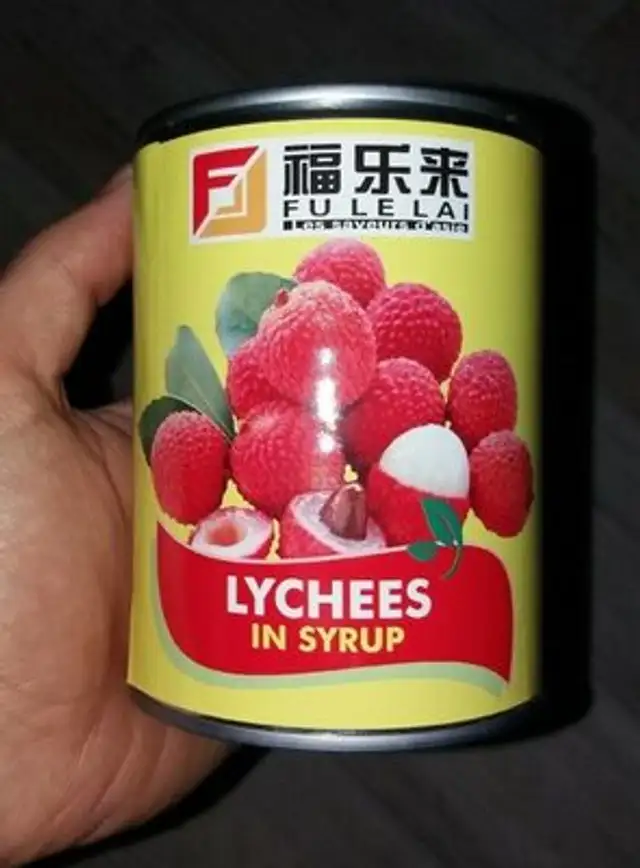 Lychees in syrup