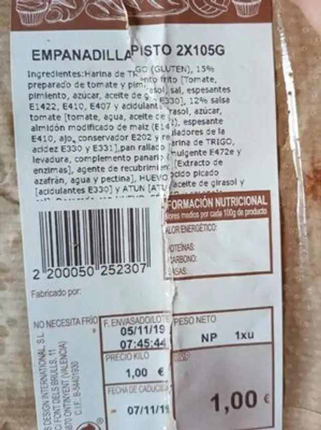 Empanadilla de pisto