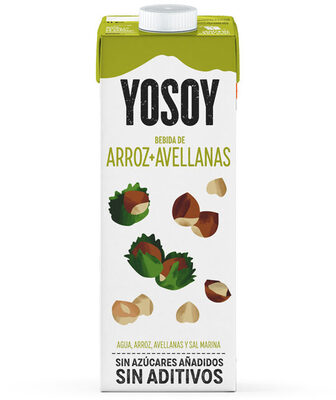 Bebida de arroz con avellanas