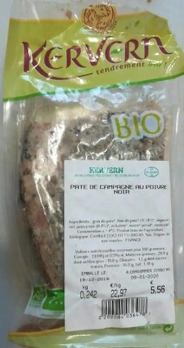 PÂTÉ DE CAMPAGNE AU POIVRE NOIR