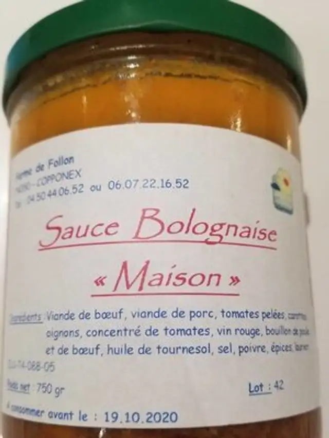 Sauce Bolognaise "Maison"