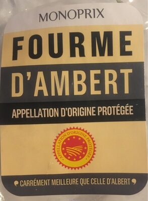 Fourme d'Ambert AOP front packaging