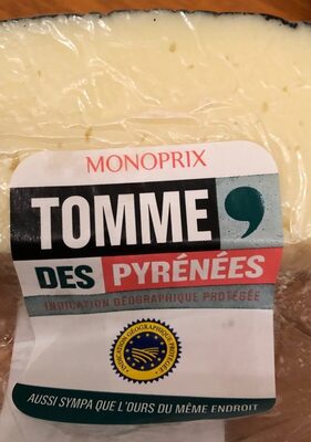 Tomme des Pyrénées front packaging