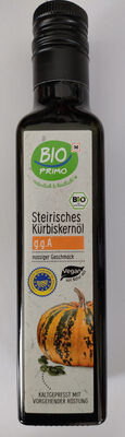 Steirisches Kürbiskernöl front packaging