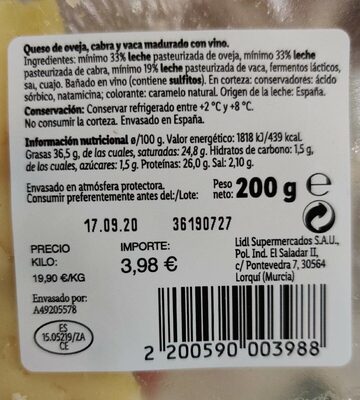 Queso Añejo Pedro Ximenez