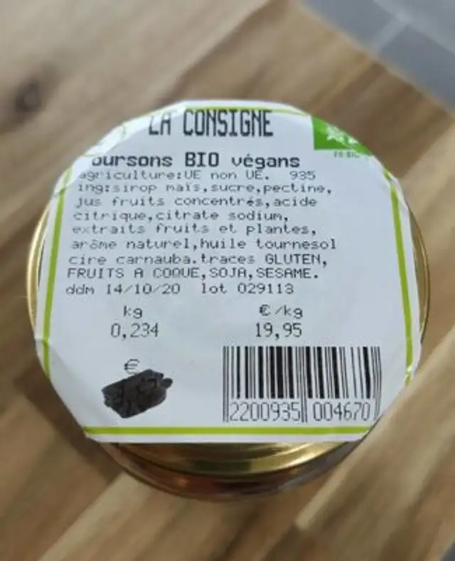 Oursons bio vegans