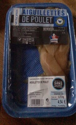 aiguillettes de poulet