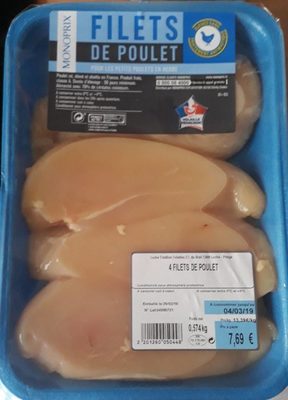 Filets de poulet