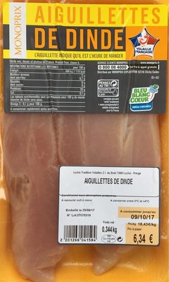 Aiguillettes de dinde