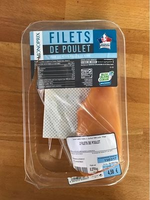 Filets de Poulet front packaging