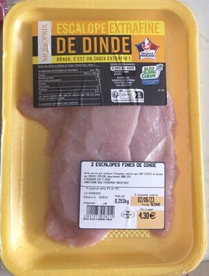 Escalopes extra-fines de dinde