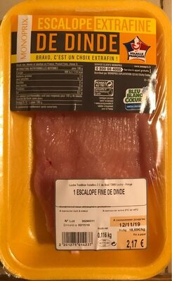 Escalope extrafine de dinde