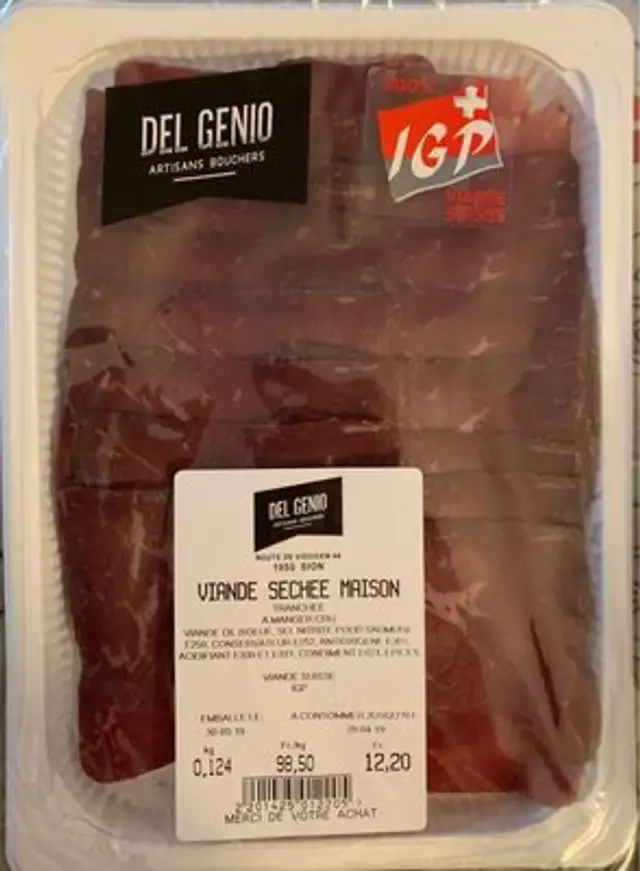 Viande sechée