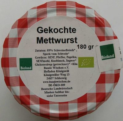 Gekochte Mettwurst