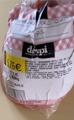 Jambonneau au porc cuit