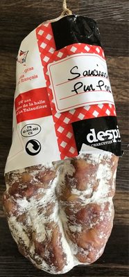 Saucisson pur porc front packaging