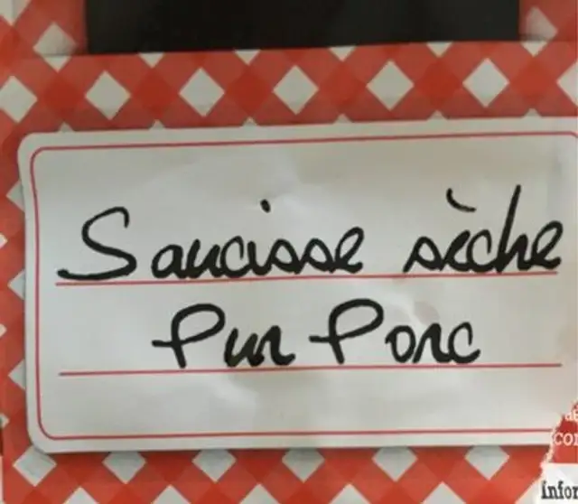 Saucisses sèche