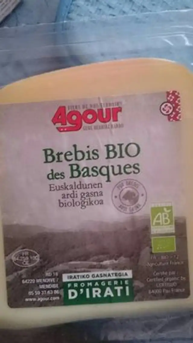 Brebis des basques bio nutrition facts table