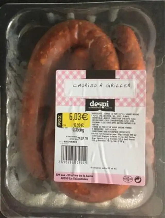 Chorizo à griller