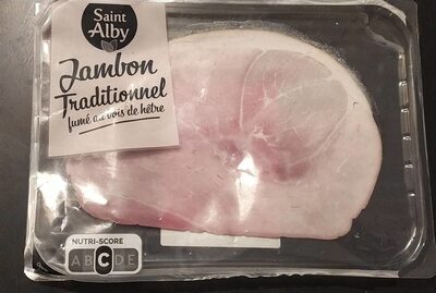 Jambon traditionnel fumé au bois de hêtre front packaging