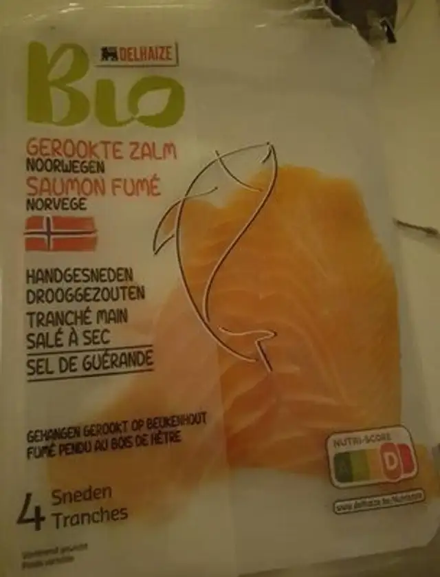 Saumon fumé BIO front packaging