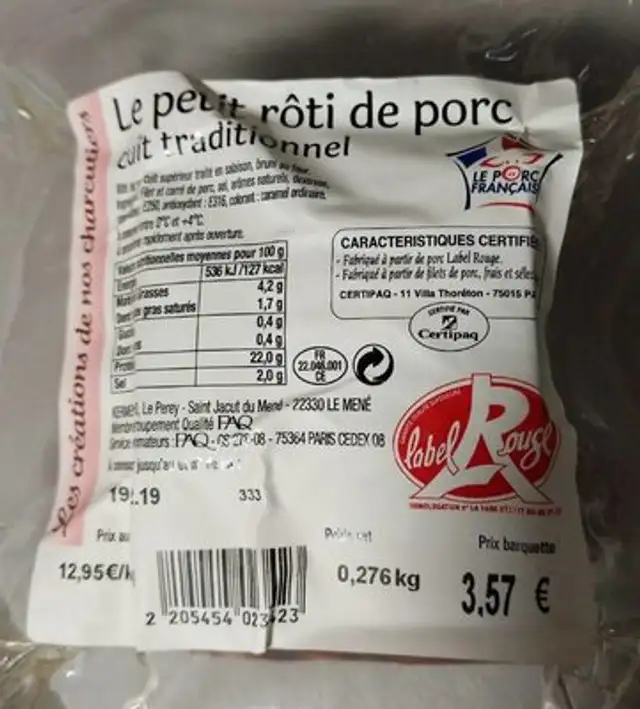 Petit rôti de porc
