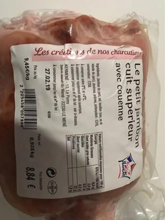Le petit jambon cuit supérieur