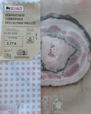 Côte de porc grillée