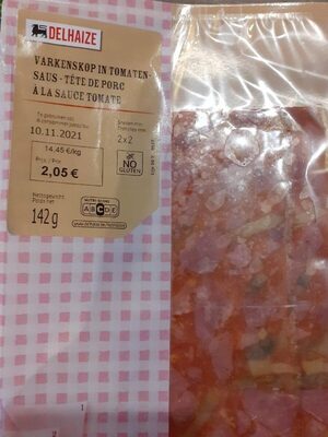 Tête de porc sauce tomate front packaging
