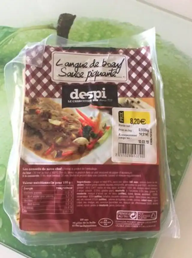 Langue de boeuf sauce piquante