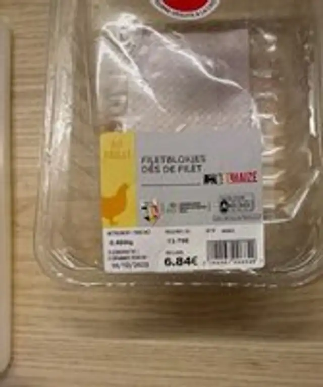 Filets dés de poulet