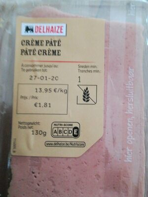 PÂTE CREME front packaging