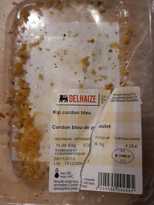 Cordon bleu de poulet front packaging