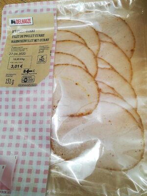 Filet de poulet curry front packaging