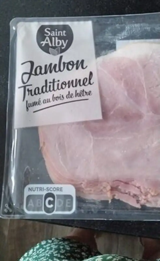 Jambon traditionnel fumé au bois de hêtre front packaging