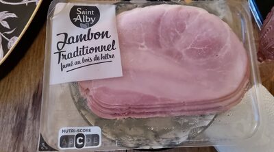 Jambon traditionnel fumé bois de hetre front packaging