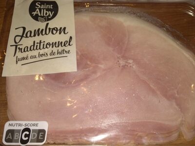Jambon cuit fumé au bois de hêtre front packaging