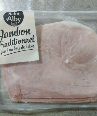 Jambon traditionnel fumé au bois de hêtre front packaging