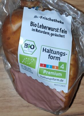 Leberwurst fein, geräuchert (Bio)