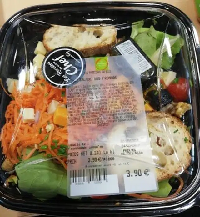 Salade duo fromage
