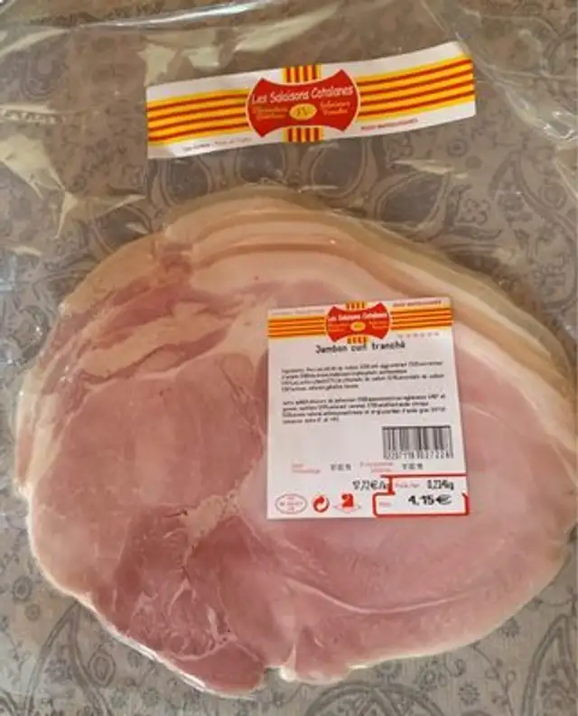 Jambon cuit tranché