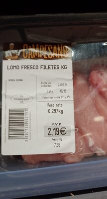 Lomo fresco filetes