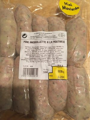 Mini andouillette moutarde front packaging