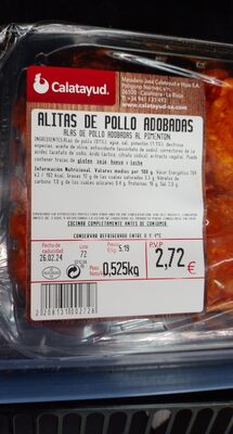 Alitas pollo adobadas